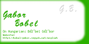 gabor bobel business card